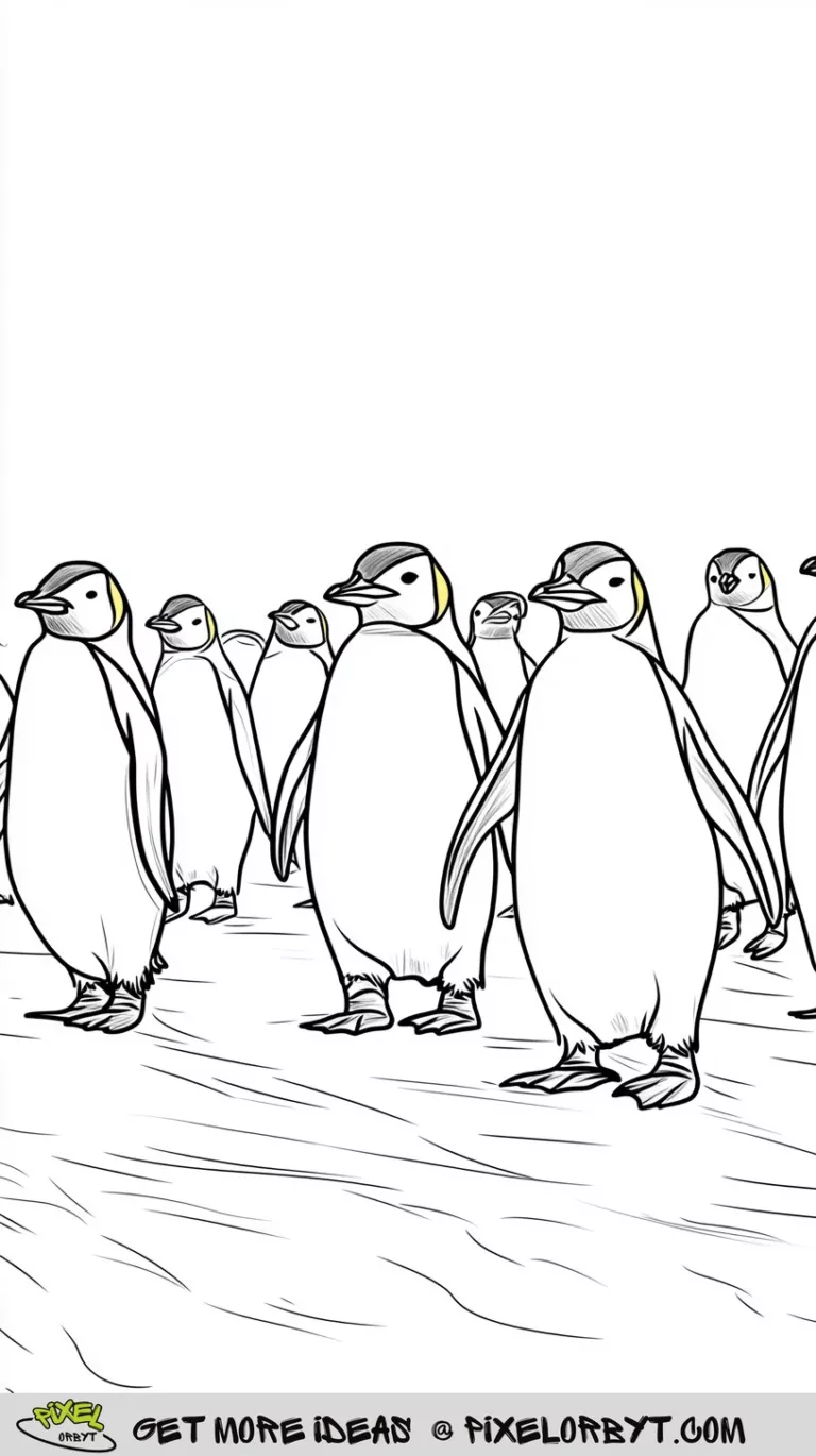 24 Fun-Filled Penguin Coloring Pages For Kids And Adults
